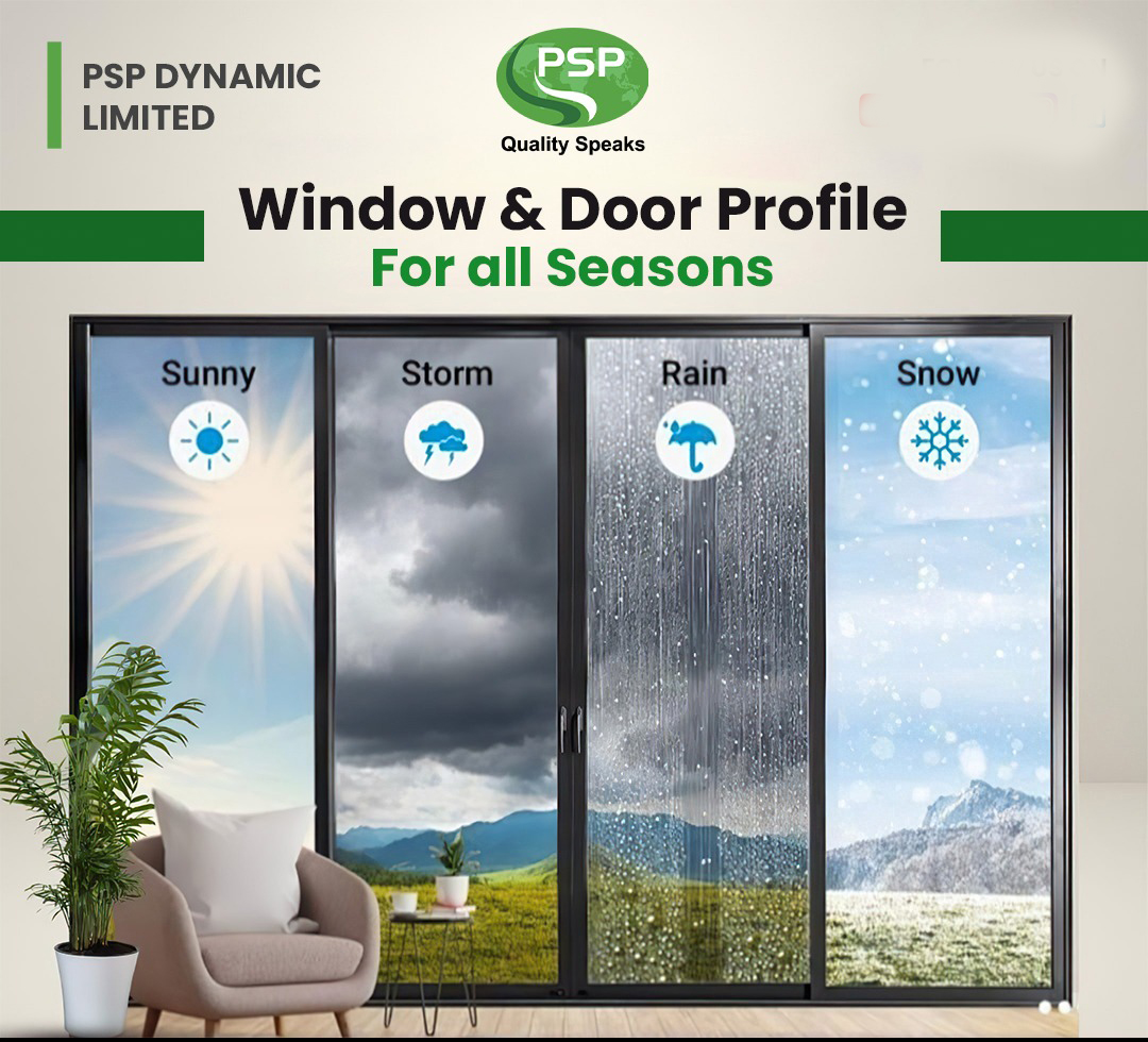 uPVC profiles that are robust, durable and resilient in all four seasons.
